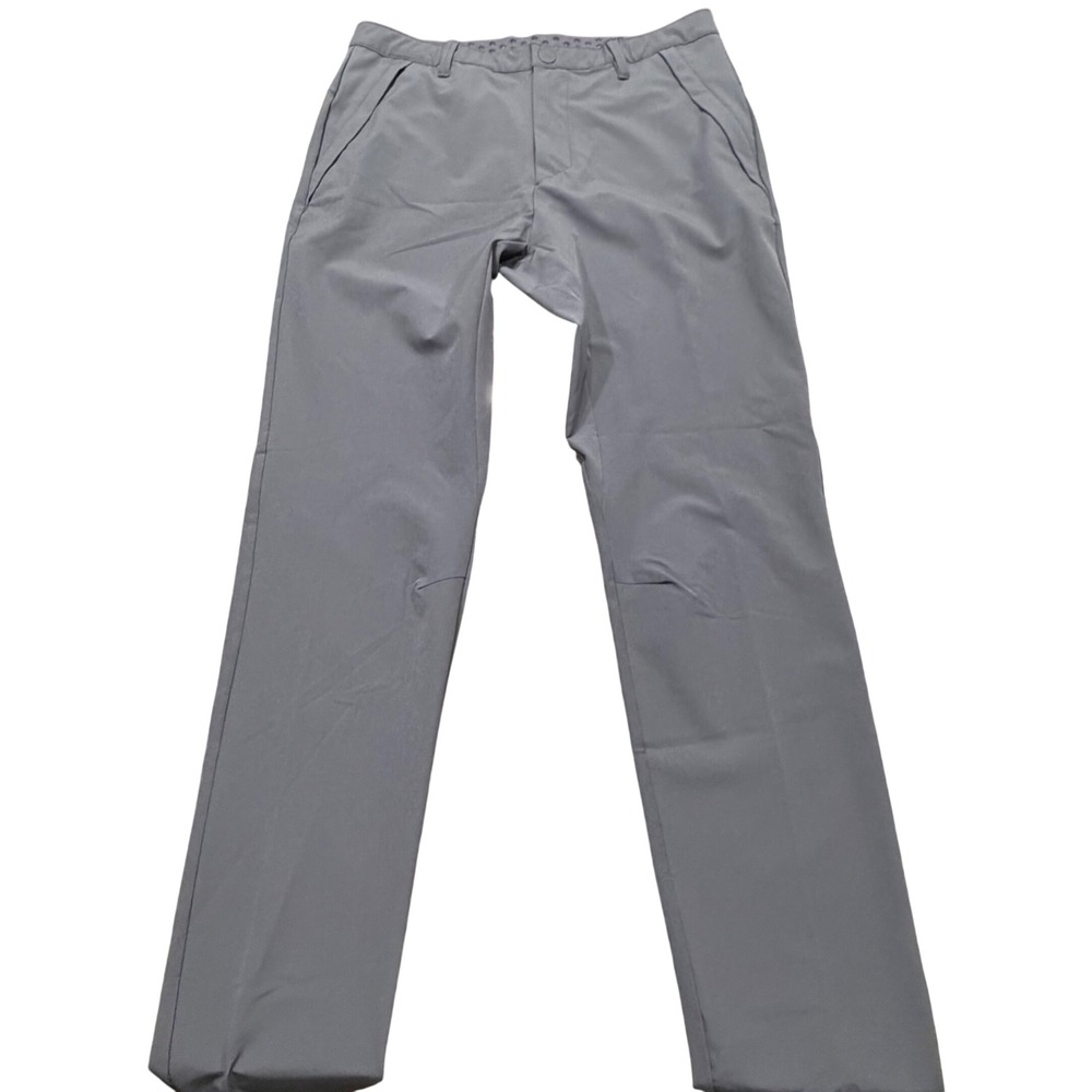 All in Motion Mens Grey‎ Golf Pants 32x31 Recycled Stretch Performance Chino